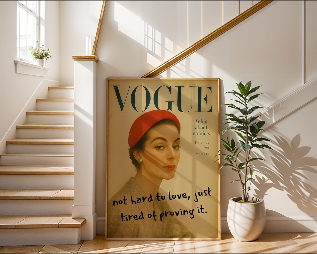 Not Hard to Love Fashion Quote Poster - Just Great Posters