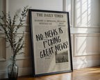 No News Is Great News Poster - Just Great Posters