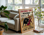 Spanish Bullfight Poster – 1950s Vintage Style Wall Art — frame-426