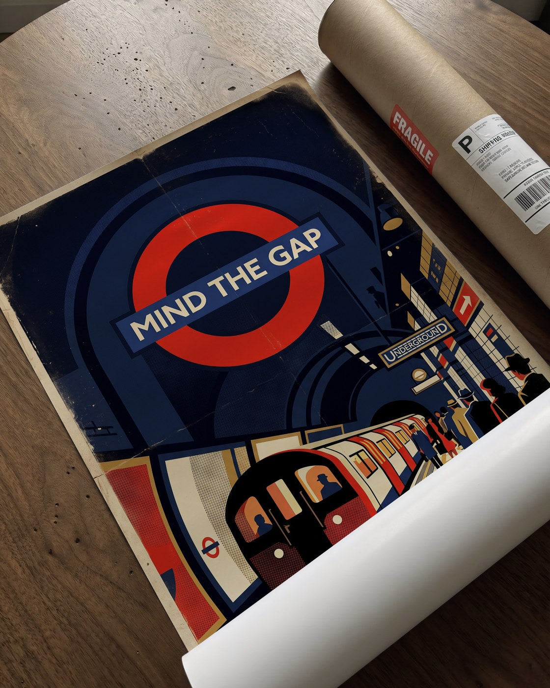 Mind the Gap London Poster – 1930s Retro Wall Art Print — barakaya-flatlay