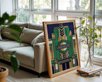 London Underground Poster – Art Deco Wall Art Print — frame-426