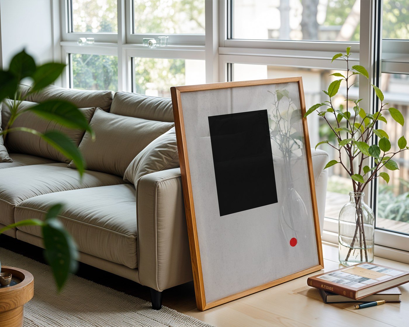 Monolith Abstract Poster – Brutalist Swiss Wall Art — frame-426