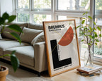 Asymmetric Bauhaus Poster – Modernist Shapes Wall Art — frame-426