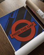 Abstract London Tube Poster – Vintage Graphic Wall Art Print — barakaya-flatlay