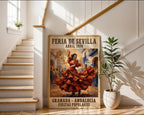 Spanish Flamenco Poster – Vintage Expressionist Wall Art — frame-267