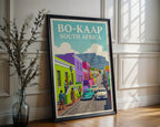 Cape Town Bo-Kaap Poster – South Africa Wall Art — frame-286