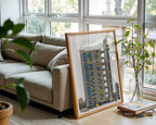 Trellick Tower Poster – Retro Brutalist Print — frame-426