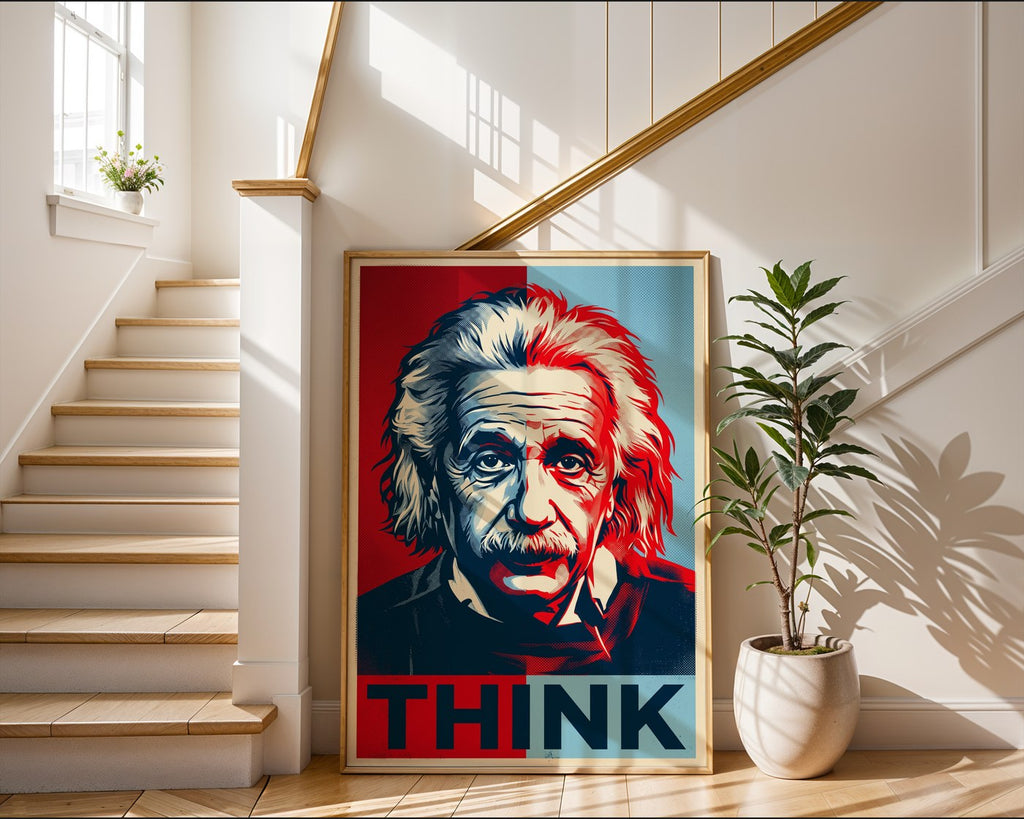 Albert Einstein Poster – Hope Style Wall Art Print — frame-267