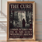 The Cure 1989 Tour Poster – Gothic Rock Wall Art Print — room-portrait