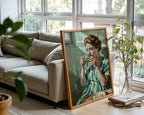 Garden Morning Tea Poster – Impressionist Summer Wall Art Print — frame-426