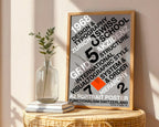 Swiss Typographic Poster – Minimalist Helvetica Wall Art — frame-486
