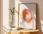 Sunset Hues Abstract Poster – Warm Gradient Wall Art Print — frame-486