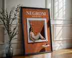Negroni Sbagliato Poster – Vintage Italian Wall Art Print — frame-286