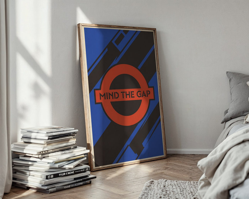 Abstract London Tube Poster – Vintage Graphic Wall Art Print — styled-wall