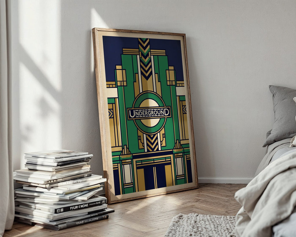 London Underground Poster – Art Deco Wall Art Print — styled-wall