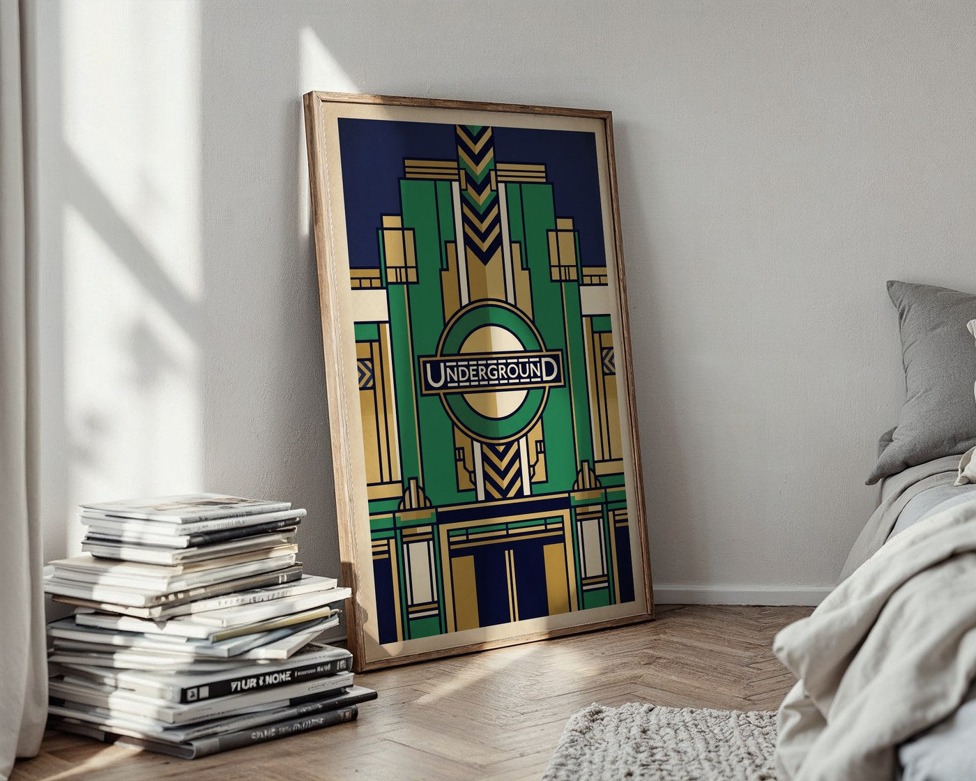 London Underground Poster – Art Deco Wall Art Print — styled-wall