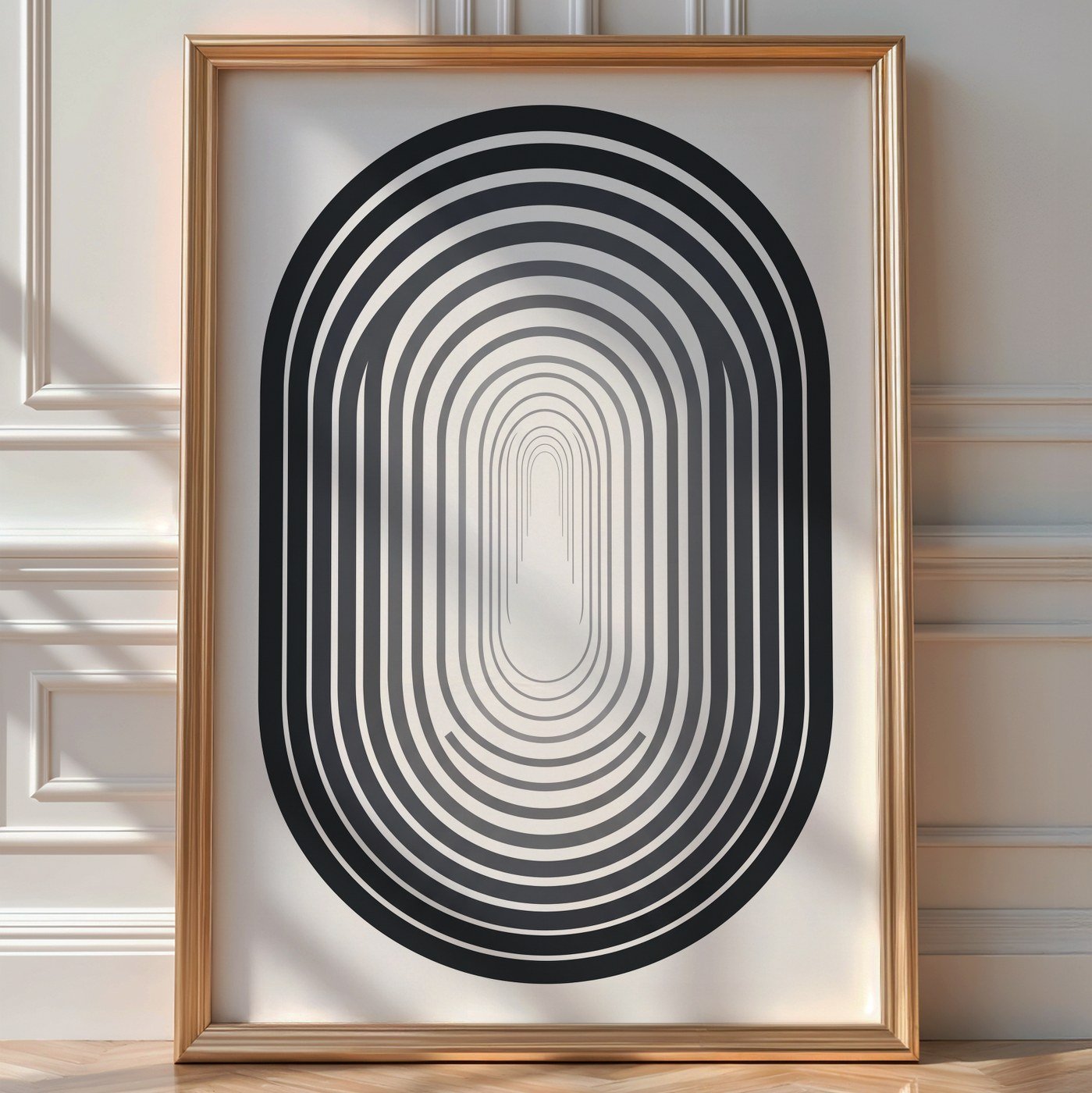 Swiss Arch Poster – Geometric Architecture Wall Art — room-portrait
