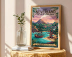 Neverland Poster – Classic Peter Pan Fantasy Wall Art Print — frame-486