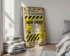 New Order Ticket Poster – 1983 Hacienda Wall Art — styled-wall
