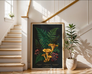 Moody Botanical Fern Poster – Vintage Scientific Wall Art Print — frame-267