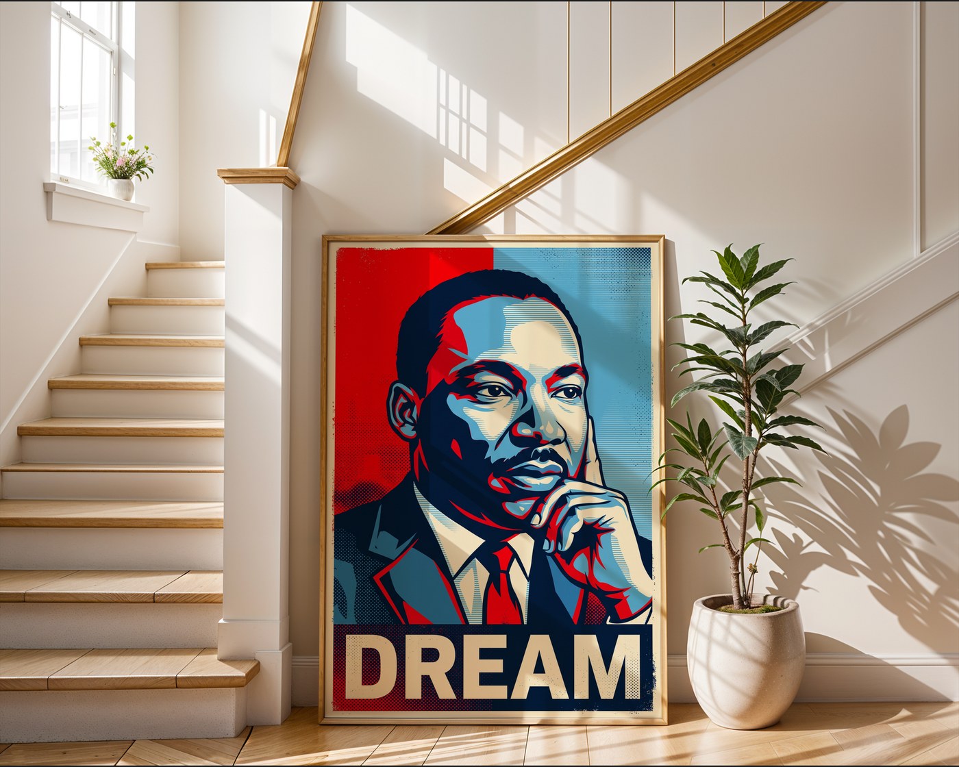 Martin Luther King Jr Poster – Hope Style Wall Art Print — frame-267