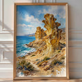 Mazarron Bolnuevo Erosions Poster – Nature Wall Art Print — room-portrait