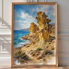 Mazarron Bolnuevo Erosions Poster – Nature Wall Art Print — room-portrait
