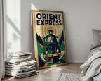 Orient Express Travel Poster – Art Deco Wall Art Print — styled-wall