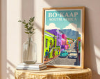 Cape Town Bo-Kaap Poster – South Africa Wall Art — frame-486