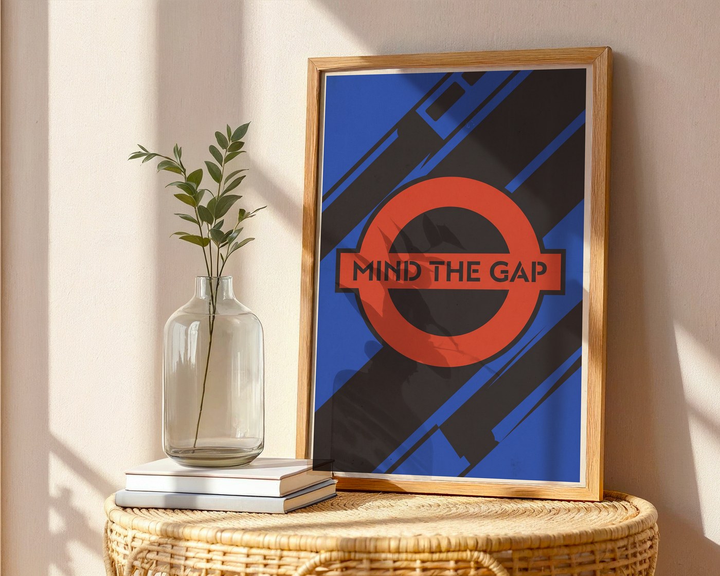 Abstract London Tube Poster – Vintage Graphic Wall Art Print — frame-486