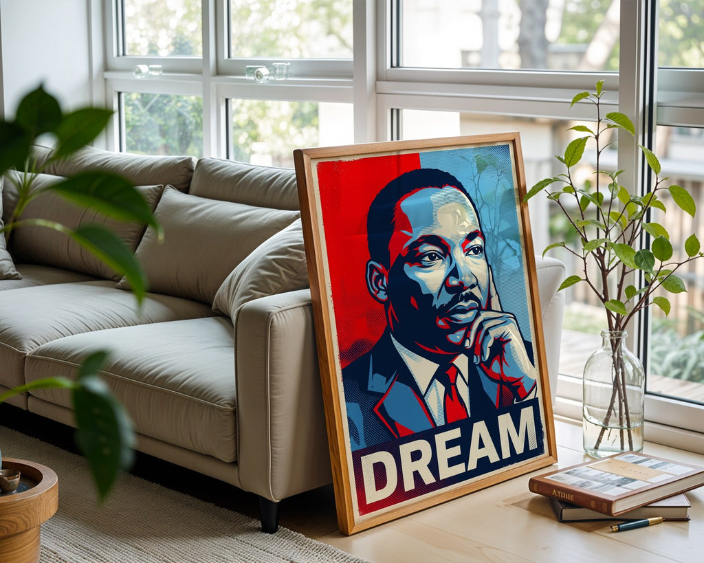 Martin Luther King Jr Poster – Hope Style Wall Art Print — frame-426