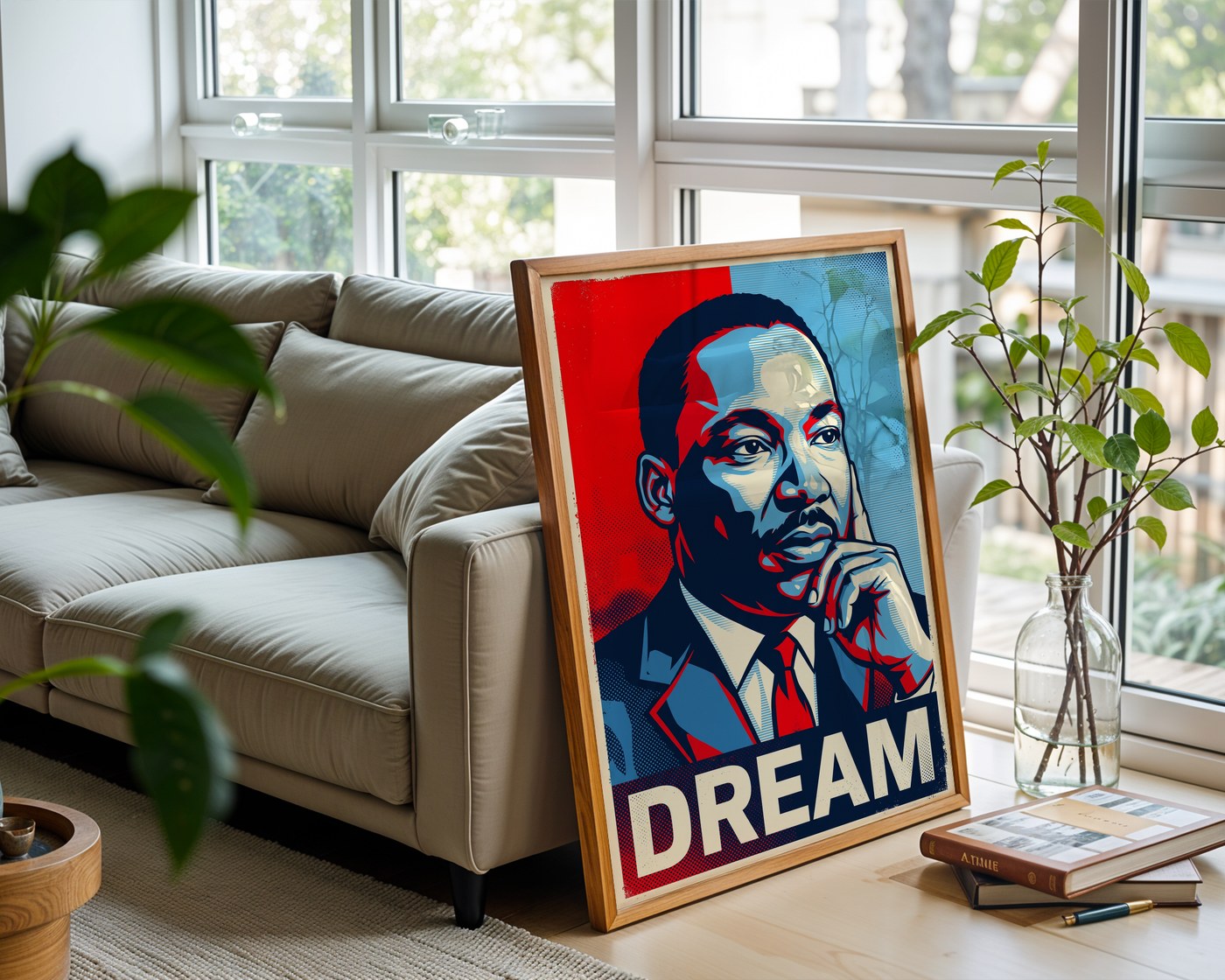 Martin Luther King Jr Poster – Hope Style Wall Art Print — frame-426