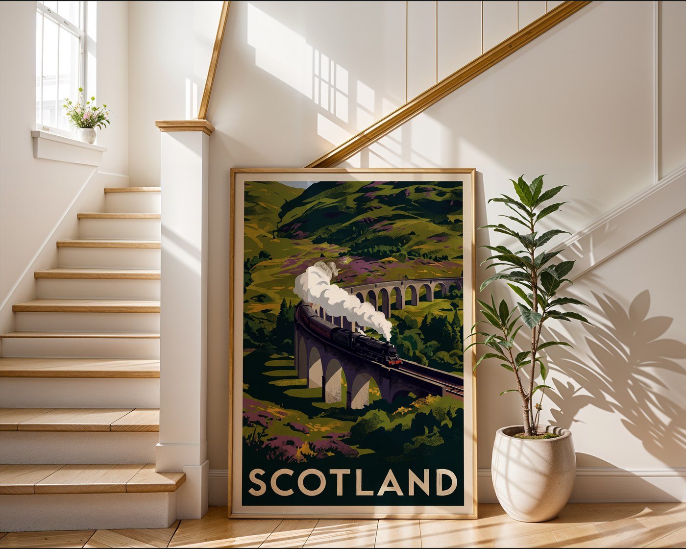 Scottish Highlands Poster – Vintage 1930s Wall Art Print — frame-267