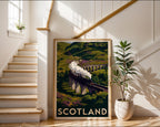 Scottish Highlands Poster – Vintage 1930s Wall Art Print — frame-267