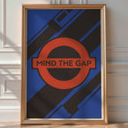 Abstract London Tube Poster – Vintage Graphic Wall Art Print — room-portrait