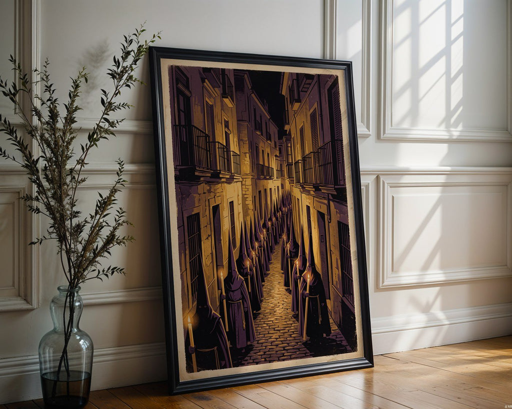 Semana Santa Poster – Vintage Spanish Holy Week Wall Art — frame-286