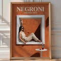 Negroni Sbagliato Poster – Vintage Italian Wall Art Print — room-portrait