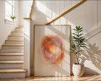 Sunset Hues Abstract Poster – Warm Gradient Wall Art Print — frame-267