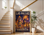 Valencia Las Fallas Poster – Spanish Festival Wall Art Print — frame-267