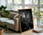 Jazz Club Musician Poster – 1950s Noir Wall Art Print — frame-426