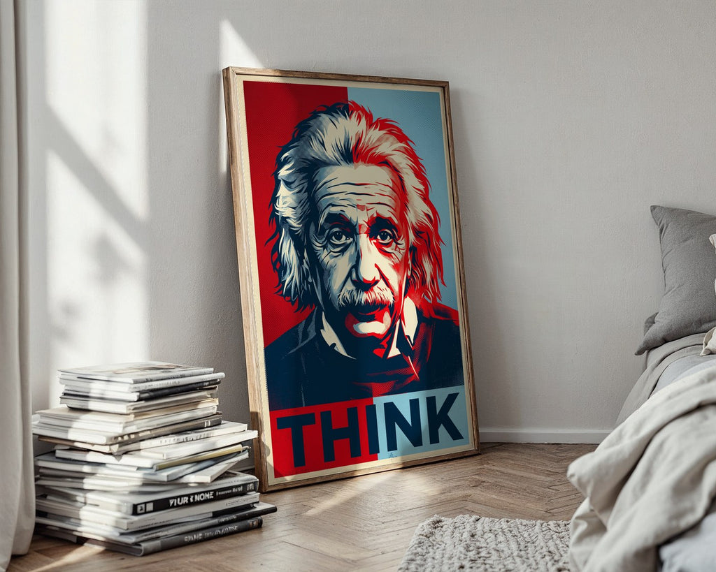 Albert Einstein Poster – Hope Style Wall Art Print — styled-wall