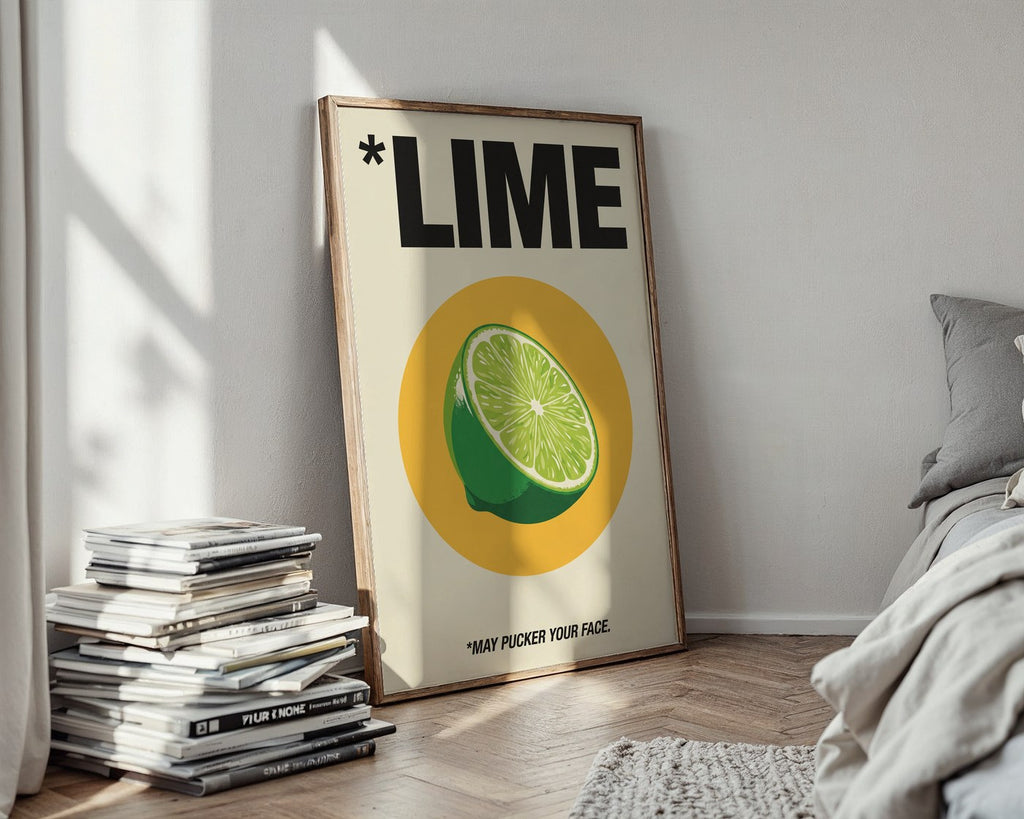 Lime Zest Poster – 1970s Vintage Advertising Print — styled-wall