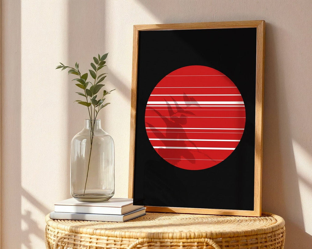 Constructivist Sphere Poster – Bold Bauhaus Wall Art — frame-486
