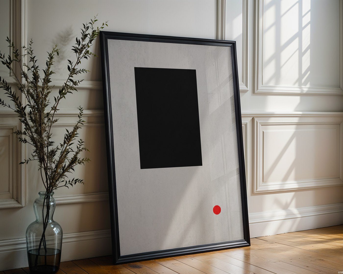 Monolith Abstract Poster – Brutalist Swiss Wall Art — frame-286
