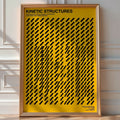 Diagonal Grid Poster – Kinetic Swiss Wall Art Print — room-portrait