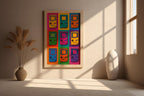 Retro Gaming Pop Art Poster | Bright Game Console Wall Print | 90s Nostalgia Gift | Bold Gamer Room Decor | Free Shipping - Just Great Posters