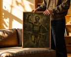 Zombie Apocalypse Runner Print | Horror Running Wall Art | Undead Marathon Poster | Dark Humor Survival Art | Free Shipping - Just Great Posters
