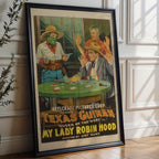 Western Movie Poster Print – Texas Guinan in My Lady Robin Hood – Vintage 1920s Outlaw Reprint – Saloon Card Game Scene Poster - Just Great Posters