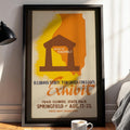Vintage Education Poster Print – Illinois Teachers Colleges 1940 Fair Reprint – Bold WPA Style Graphic with Teaching Message - Just Great Posters