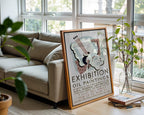 WPA Exhibit Poster Print – Oil Paintings Gallery Show Reprint – Federal Art Project 1930s Artwork with Pastel Abstract Still Life - Just Great Posters